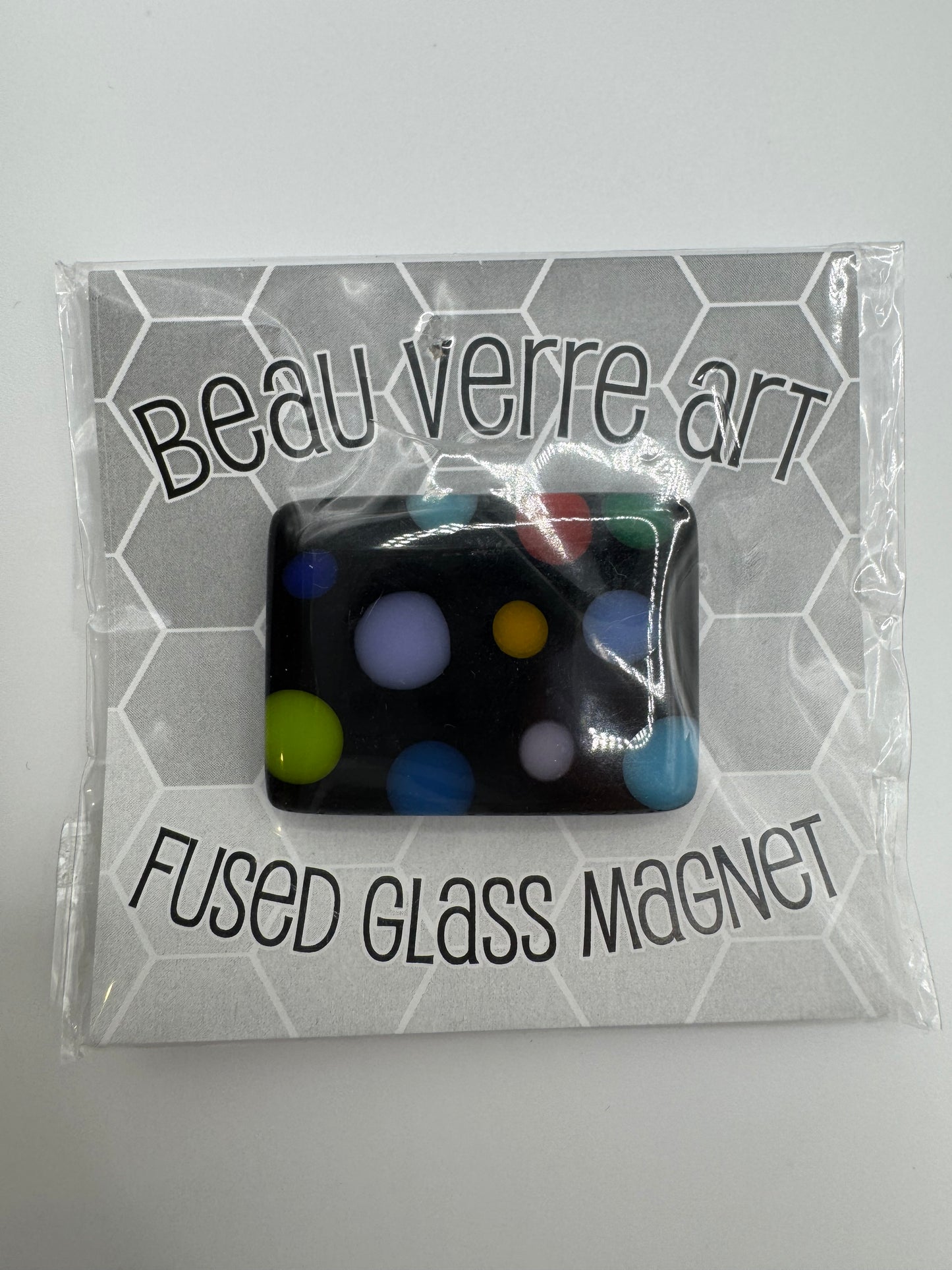 Black with Dots Needle Minder - Beau Verre Art
