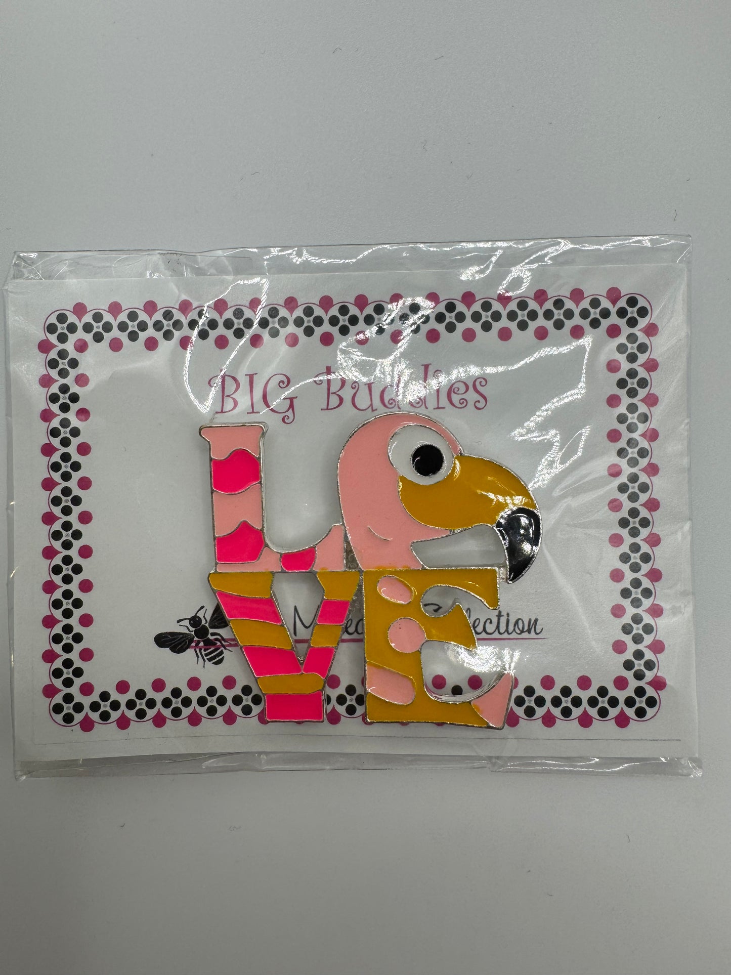 LOVE Flamingo Needle Minder