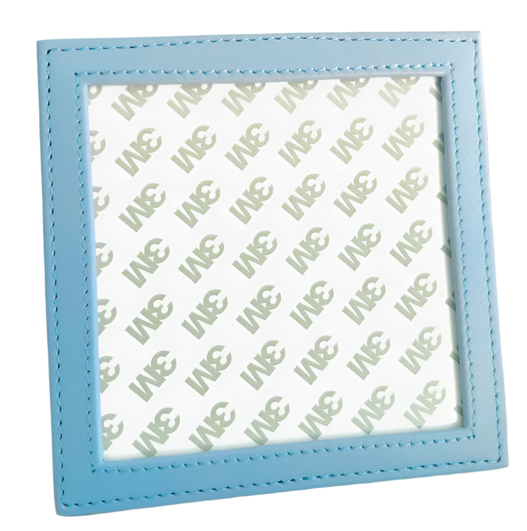 Blue Self Finishing Leather Frame