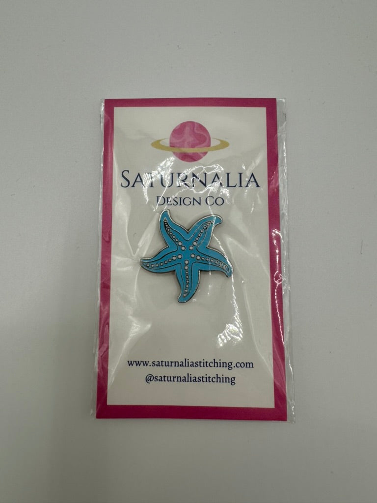 Blue Starfish Needle Minder