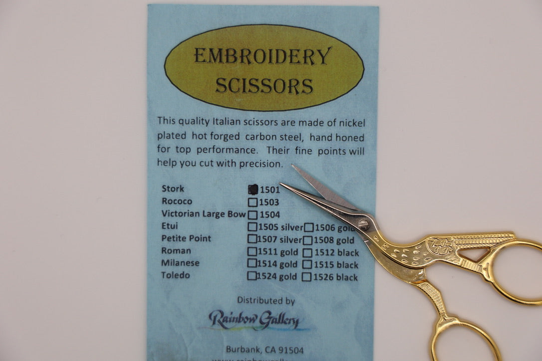 Stork Embroidery Scissors