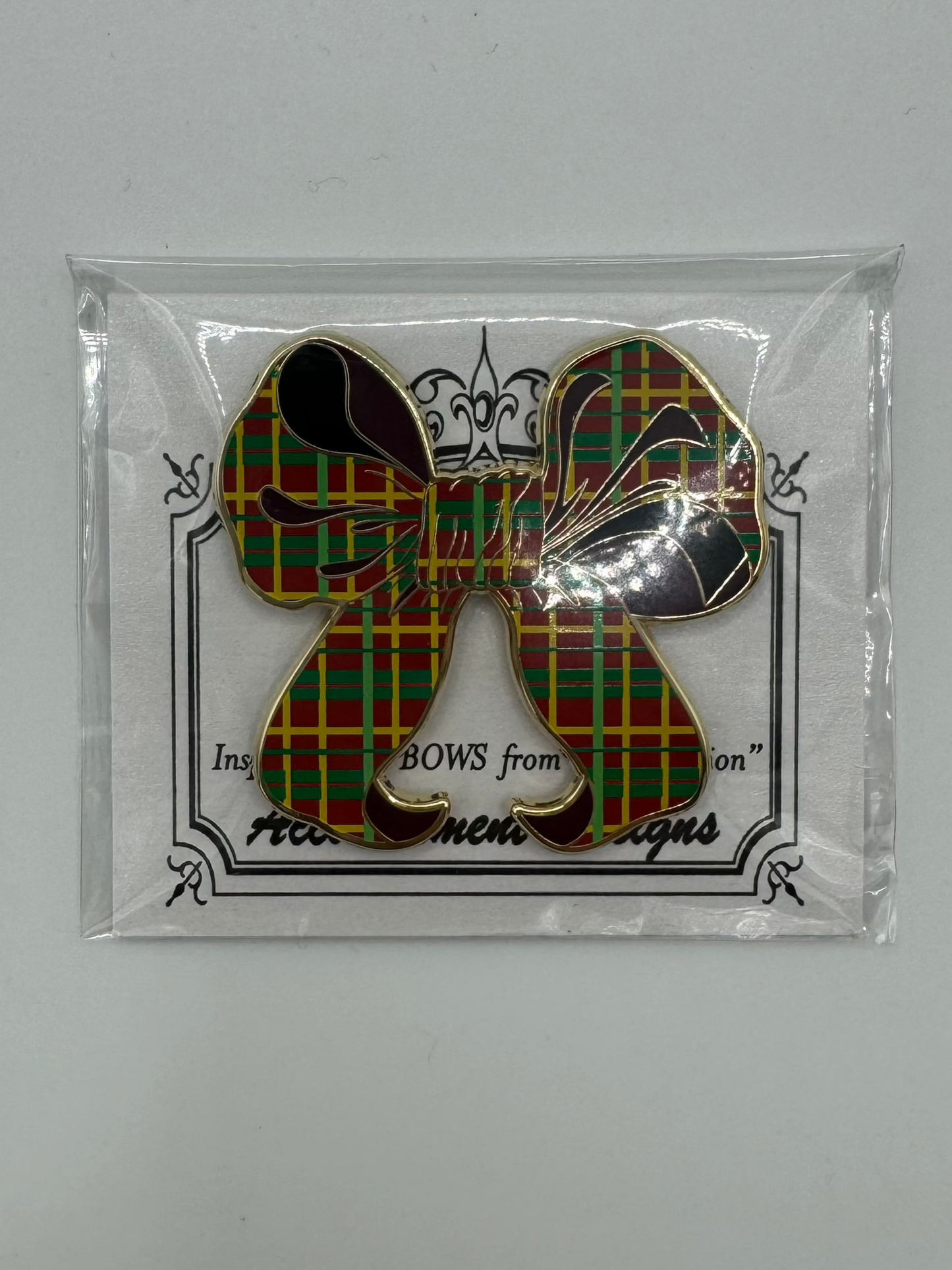 Plaid Bow Needle Minder