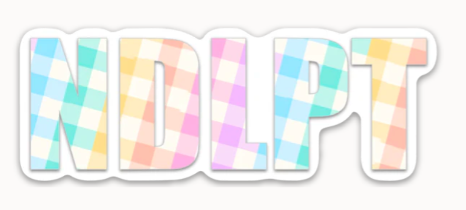 NDLPT Rainbow Plaid Sticker (Large)