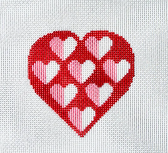 Hearts Within Heart Canvas