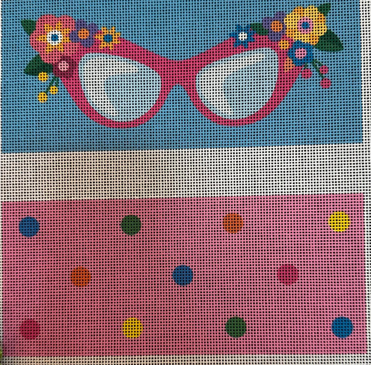 Cat Eye With Flowers Eyeglass Case