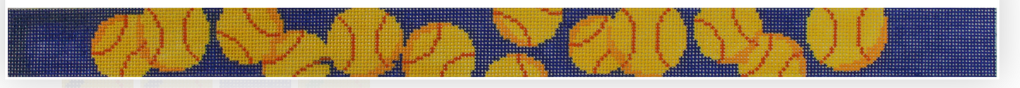 Dog Collar Tennis Balls on Blue