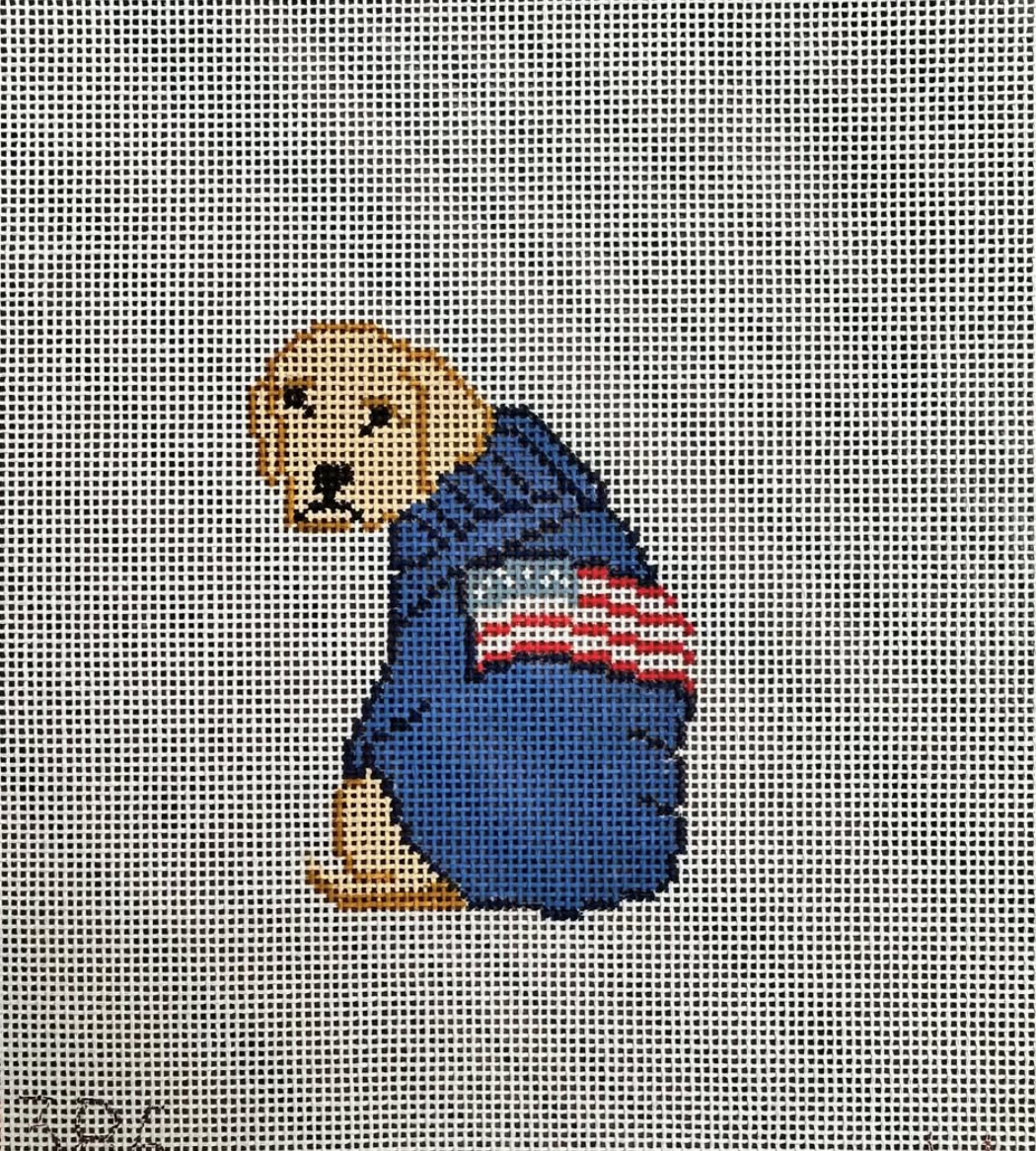 Lab Pup in a Sweater