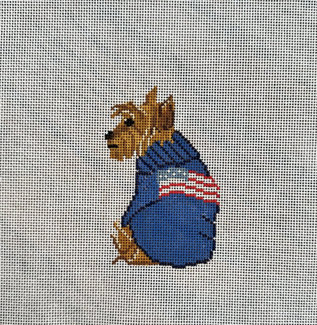 Yorkie in a Sweater