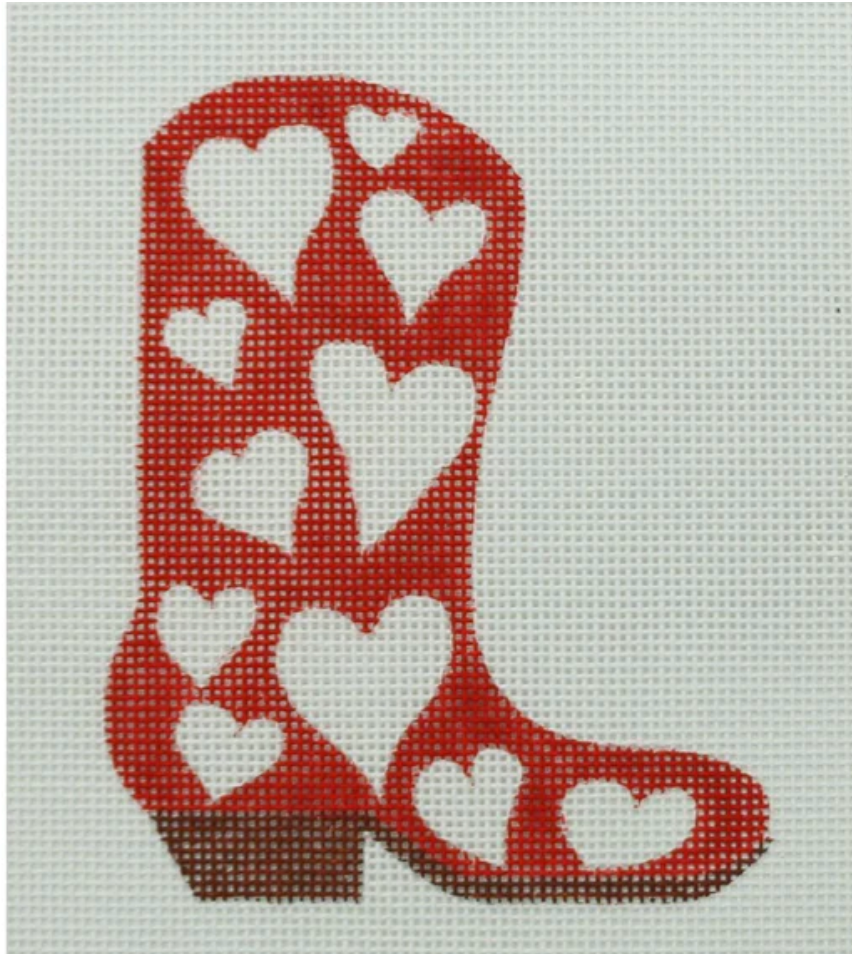 Red with Hearts Boot