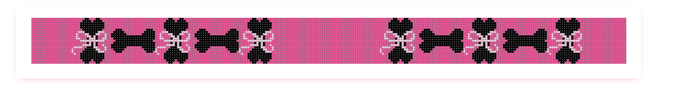 Dog Bone on Pink