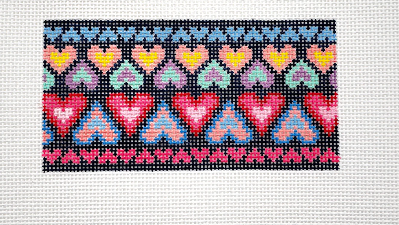 Rainbow Hearts Clutch Insert