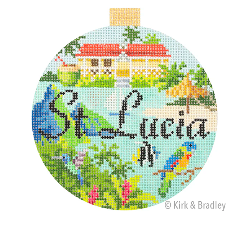 St. Lucia Travel Round - KB1674