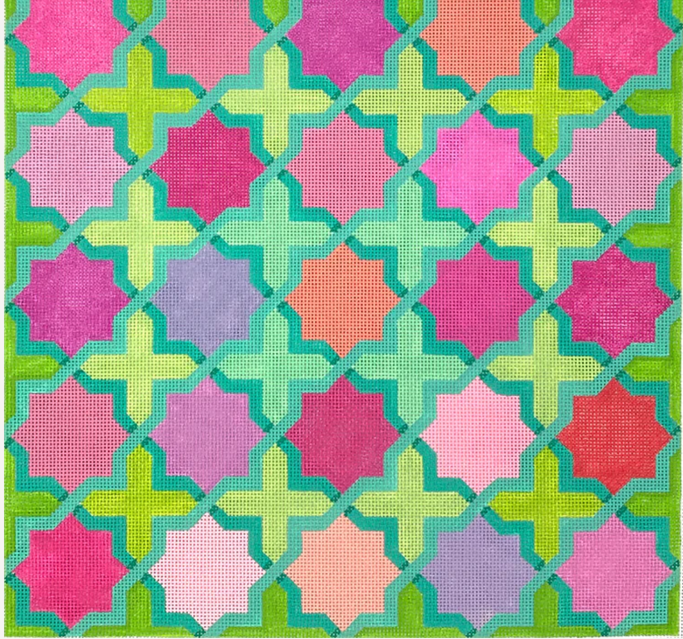 Moroccan Tiles Crosses and Stars