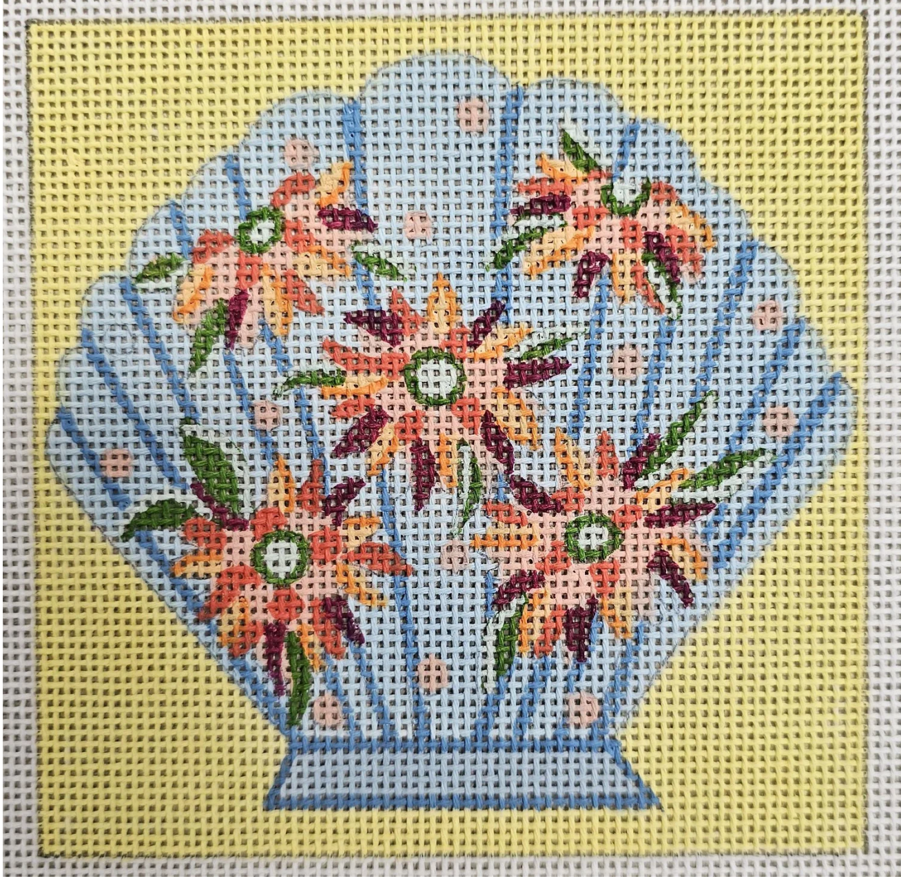Blue Scallop Shell