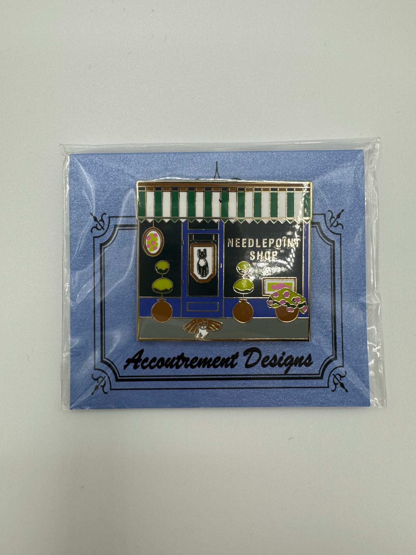 Needle Point Shop (Blue & Black) Needle Minder