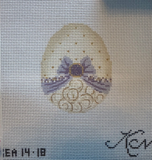 Egg with Purple Ribbon
