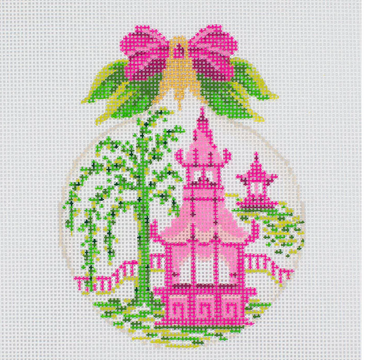 Pink Pagoda Kissing Ball