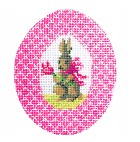 Pink Bunny with Tulip Egg