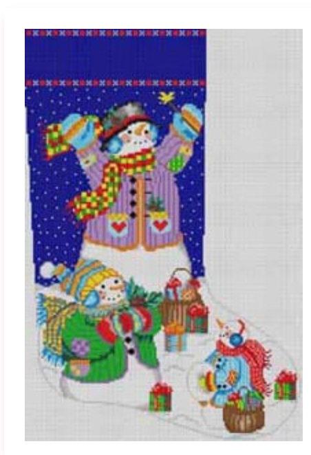 3 Snowman Stocking