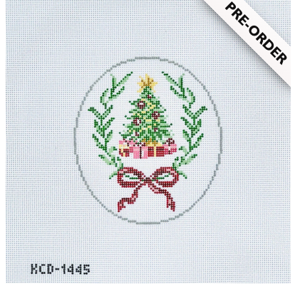 Christmas Tree Oval Ornament