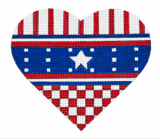 Checkered Star Heart