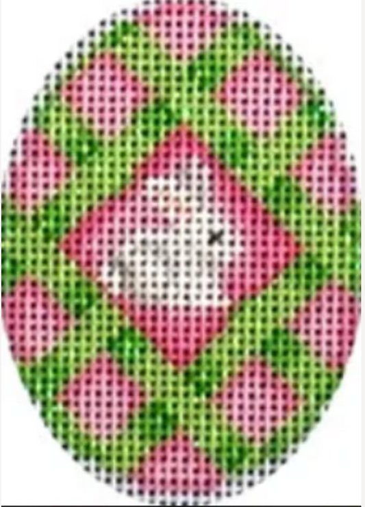 Lattice/White Bunny Mini Egg