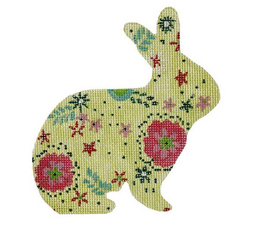 Floral Bunny - Light Green / Multi
