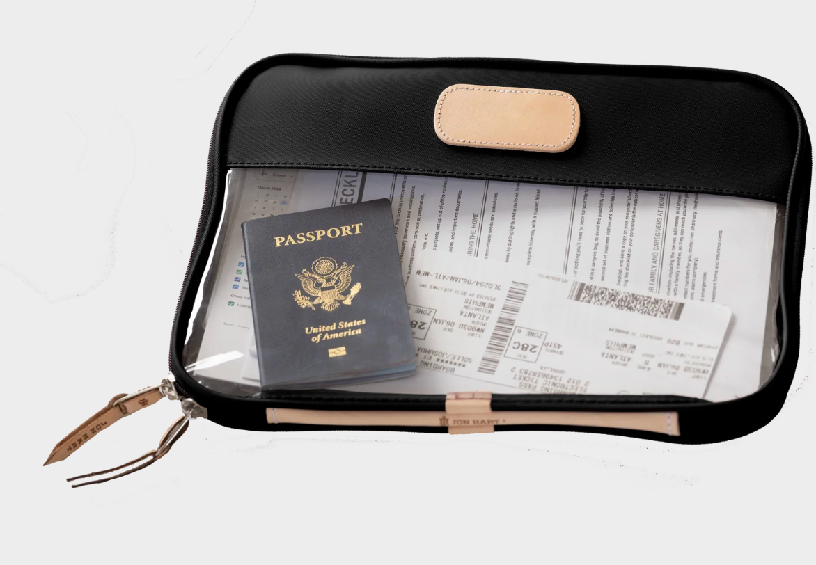 "Stitch Miami" Jon Hart Clear Folio-Black
