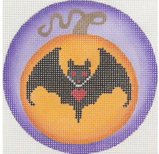 Halloween Pumpkin with Bat