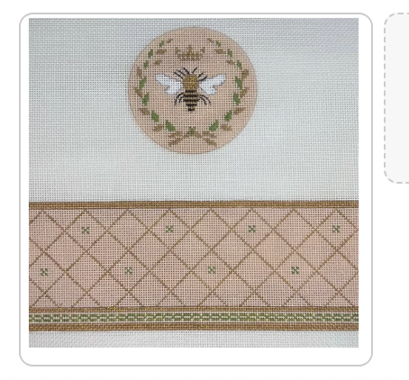 Needlepoint Box Round Queen Bee
