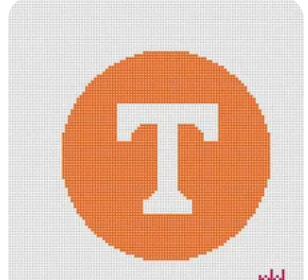Tennessee Power T Round Canvas