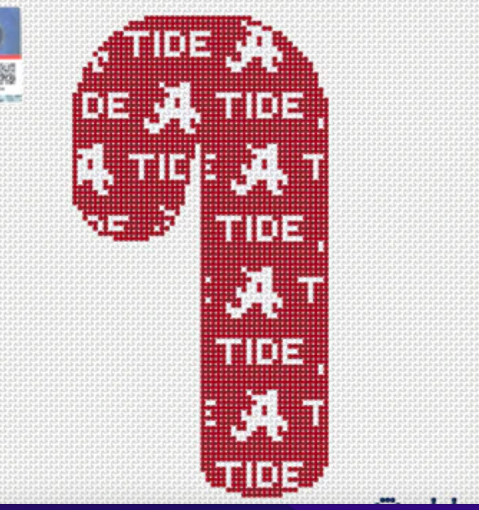 Alabama Candy Cane