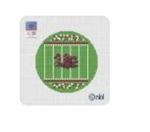 South Carolina Football Field Round